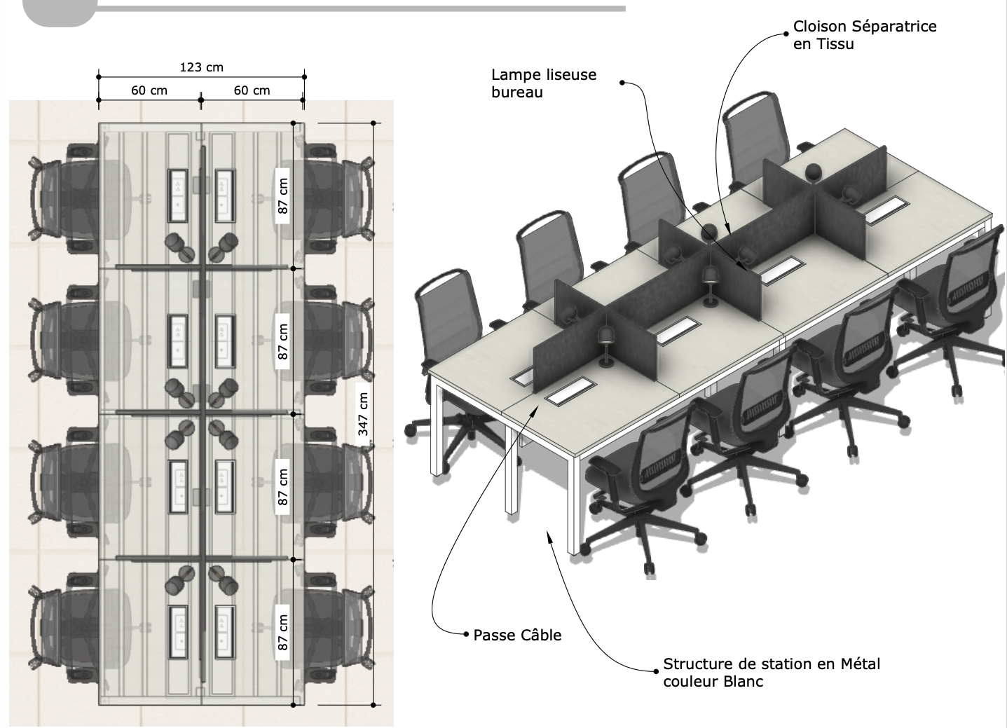 Plan Espace CoWorking Next